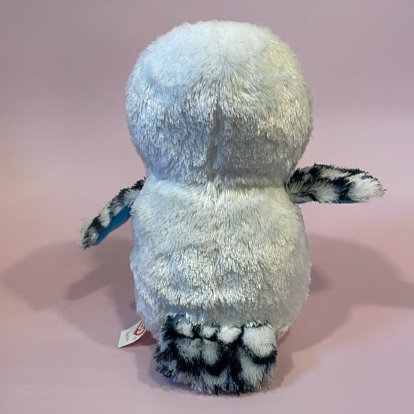 2013 Original Ty Beanie Boos Spells the Owl White/Blue/Grey Excellent Used Con… - Picture 3 of 8